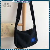 Beg galas tepi Lelaki tote bag student New men and women students couples simple class canvas bags b
