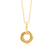 SK Jewellery 916 Full Shimmer Knot Gold Pendant