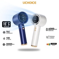 UCHOICE N86 Kipas Pegang Tangan Penyejukan Berkelajuan Tinggi 100 Tahap Kelajuan 6000mAh Kipas Mudah