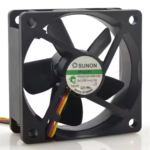 For Sunon HA60251V4-0000-C99 DC 12V 0.7W 6cm 6025 60x60x25mm Magnetic Bearing Cooling Fan