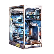 DIY Book Nook Kit Handmade DIY Cabin Book for Bookshelf Decor with Light Model Kits for Adults