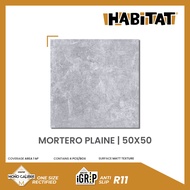 Milan Tiles - HABITAT Mortero Plaine 50x50 cm Keramik Igrip Lantai Kamar Mandi