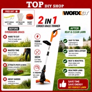 WORX WG119E Electric Grass Trimmer 550W 30cm Mesin Rumput Elektrik Grass Cutter Lawn Cutter Garden T