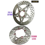 Hypertech Front Disc Plate & Disc Rear Disc Plate 200mm LC135 5s LC5s LCV8 Y15 Y15 4hole 5hole Brake