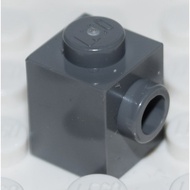 [1 Pc] LEGO Brick 1x1 With 1 Hollow Side Button, Dark Gray ID 4558955 87087