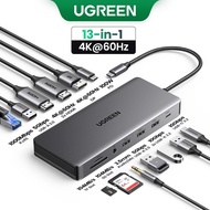 UGREEN Revodok Pro 13in1 Hub DP HDMI USBA UABC SD/TF Audio/Mic Ethernet Docking Station for M3 Mackb
