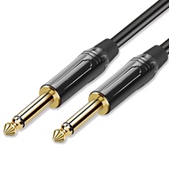 Big Two Core 6.5mm Male to Male Audio Cable Power Amplifier Tuning Guitar Big Audio 6.5 2 Core Audio