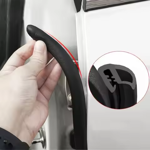 Waterproof Car Door Edge Seal Strip Rubber Noise Reduction B-Pillar Weatherstrip Dust-proof Soft B-P