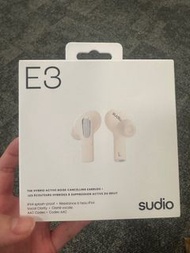 全新 Sudio E3降噪藍牙耳機（可通話）米白色