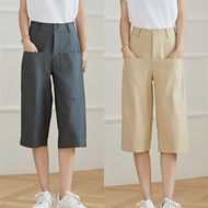 Eyouth 10148 women pants high waist 3/4 pants for woman