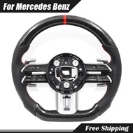 Forged Carbon Fibre Car Sports Steering Wheel for Mercedes Benz AMG Class W204 W205 W212 W213 W221 W
