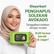 【80】Tuala Pembersih Solek Avocado Makeup Remover Wet Tissue Face Deep Cleansing Eyes Lips Skin Moist