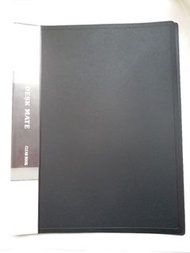 DESK MATE clear book A4 20頁資料簿 - 黑色
