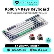 [Local Delivery in 72 Hours]Machenike K500 Mechanical Keyboard RGB Backlit Hot-Swappable wired keyboard 90% layout 94 keys gaming keyboard Anti-Ghosting Keys for laptop computer desktop PC keyboard Red switch/Brown switch