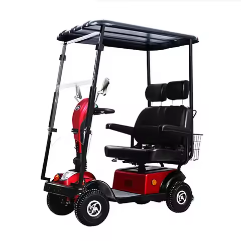 4 Wheel Two Seater Mobility Scooters Wholesale Powerful Mobility Electric E Scooter For Elderly With