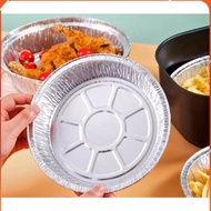 Set of 10 Foil Food Storage Molds, Convenient Oil-Free Fryer Liner Size 18cm-22cm _GD888
