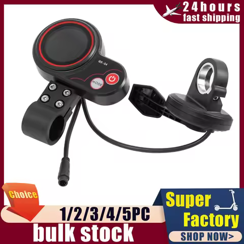 36-72V Thumb Throttle LCD Display Kit Suit for Zero 8 9 10 8X 10X Electric Scooter QS-S4 6PIN Displa