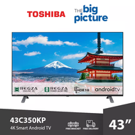 FREE SHIPPING Toshiba 4K Smart Android TV 43 Inch UHD Television can YouTube Netflix Televisyen Free TV Bracket Hdmi 电视机 43C350KP