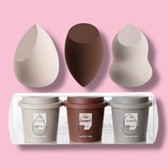 Korea IM UNNY Coffee Cup Beauty Egg Super Q Flexible 3 In Set Makeup Puff Sponge Beauty Blender