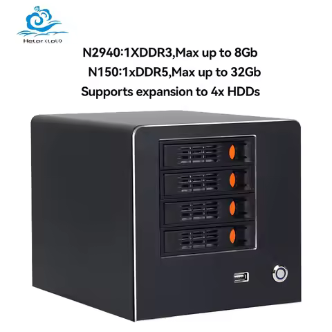 Inter N100/Celeron N2940 NAS Mini PC DDR3/DDR5 RAM SSD/ M.2 NVME Support Linux Router 4xHDDs Compute