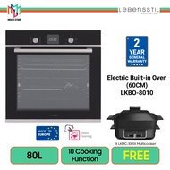 Lebensstil LKBO-8010 Electric Built-in Oven with 10 Function 60cm 80L - LKBO8010