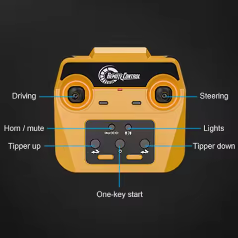 DoubleE E591 003 1/20 RTR 6x6 Plastic RC Articulated Dumper 6WD Electric Remote Control Truck Motor 