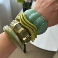 1pc Luxury Niche Green Bracelet Set, High-End Charming Accessory, Elegant & Timeless, Suitable For D