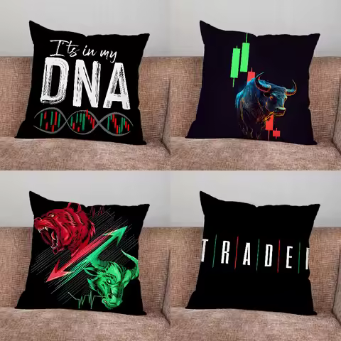 Day Trading Day Trader Pillow Case For Home Bedroom Car Office Decoration Living Room Sofa Cushion C