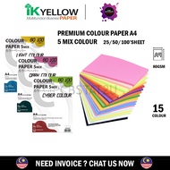 Ik Premium A4 80gsm 5 MIX Color Paper/A4 Color Paper