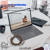 COCOFRUIT MMCX to 3.5mm Earphone Cable, 3.5mm Plug 120cm/3.9ft Earbuds Upgrade Wire, Low Noise Silve