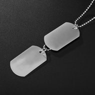 Ready stock army tag necklace stainless steel