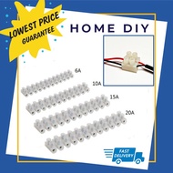 PVC WIRE CABLE CONNECTOR 10A 15A 20A / 12-Way 10A 15A 20A PVC Quick Cable Connector Terminal Block/W