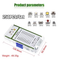250Pcs/Set Push Button Micro Switch Saklar Smd Saklar Kecil Tactile Tact Switch Micro On Off 2Pin 4P