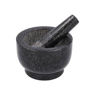 Kakoe Kitchen - Granite Mortar and Pestle Set - Natural Stone Granite Mortar