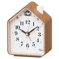 Seiko Clock alarm clock, table clock, analog, brown, 110x86x63mm PYXIS Pixis NR453B