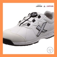 "76 Lubricants Men's Safety Work Shoes - White, Size 24.5 cm"