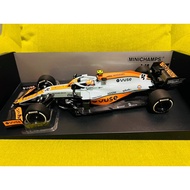 [Ready Stock] Mini Cut F1 McL35MCL35M 2021 MCL35M Norris Monaco Station Season Army 1/18 Bay Petrole