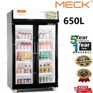 (New Model) Meck MC-660NF Showcase 2 DOOR Display Chiller/ Bottle Cooler Peti Sejuk Cermin (650L)