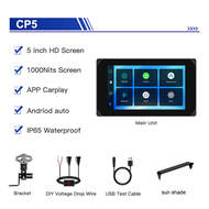VSYSTO Waterproof Wireless Carplay & Android Auto Navigation support Motorcycle Dash Cam CS5 CS5 Pro