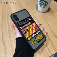 Hontinga เคสโทรศัพท์ เคส Iphone X XR XS XS Maxกรณีสร้างสรรค์เที่ยวบินตั๋วF Rostedใสฮาร์ดกลับโทรศัพท์ปลอกซิลิโคนอ่อนนุ่มขอบเต็มปกกรณีฮาร์ดกรณีสำหรับหนุ่มๆสาวๆ