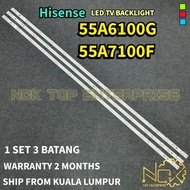 Hisense 55A6100G 55A7100F TV LED BACKLIGHT BARU READY STOCK 55A6100