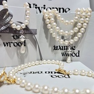 Pearl Clavicle Chain Xijia Pearl Three-Layer High Version Three-Dimensional Female Retro Water Drop 