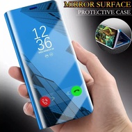 Clear View OPPO A54 A74 A31 A91 A52 A92 A72 Flip Cover Clear View Flip Mirror Flip Stending Cover