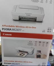現貨PIXMA MG3077多合一打印機 （全新跟墨盒）長期供應 #Canon Printer #彩色相片打印台#佳能