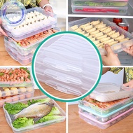 jiarenitomj Kitchen Organizer Dumpling Box Food Storage Container Refrigerator Keep Fresh Storage Box Multi-Layer Transparent Dumpling Box sg