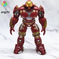 ANGCHI Joints Movable Hulkbuster Model Toys With LED Light Marvel Avengers Hulk Action Figure Birthday Gift 18cm Fans Collection