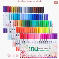100-color dual tip markers, fine markers & brushes, washable markers for kids and artists