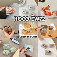 【In Stock】For HOCO EW72 Case Cute Cartoon Textile Crafts Earphone Case Casing Cover