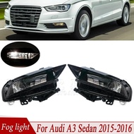 Front Bumper Fog Lamp For Audi A3 Sedan 2015-2016 Fog Light Assembly Whit Halogen Buld Foglamp Fogli