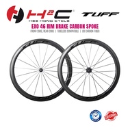 TUFF EXO 46 RIM BRAKE CARBON SPOKE WHEELSET
